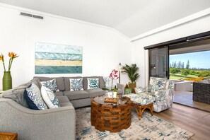 KGV-19P2 Island flair and comfort collide?featuring vibrant art, soft seating, and easy access to the outdoors