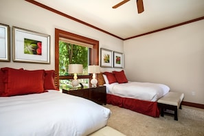Hale-Moana-At-Montage-Kapalua-Bay This queen bed guest suite is bright, cheerful, and perfect for family stays