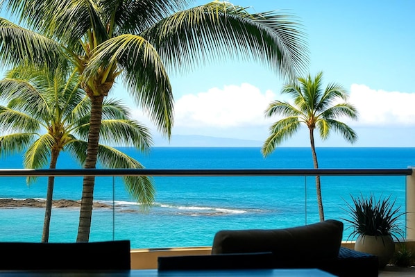 Hale-Moana-At-Montage-Kapalua-Bay Soak in panoramic ocean views framed by swaying palms?your private tropical perch above the turquoise sea