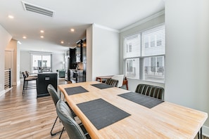 Kitchen & Dining Area | Central A/C & Heat | Keurig Coffee Maker