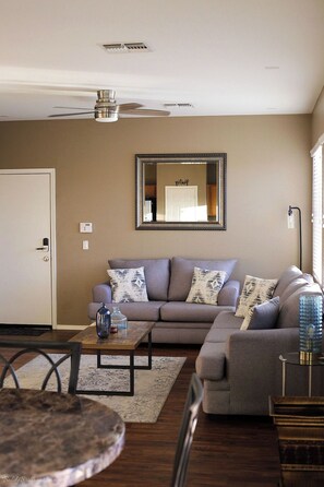 Living room off of kitchen