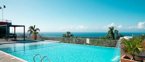 Inifinity Pool overlooking the city of Ocho Rios