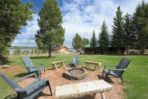 Fire Pit with Lake Views