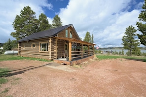 Log Cabin with Lake Views