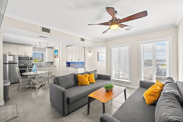 Abundance of natural light in living room