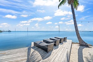 Bask in these sun beds overlooking the Banana River