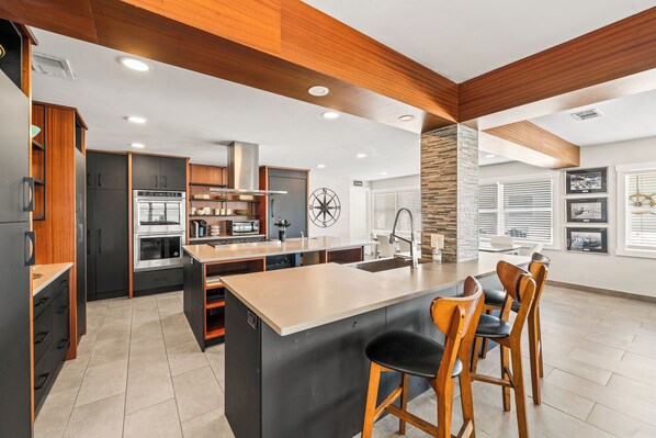 Beautiful modern kitchen event space for large groups