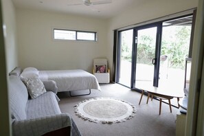 Downstairs living area / Fifth bedroom with double sofa bed