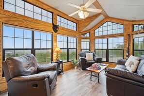 Bight, open living room designed for comfort