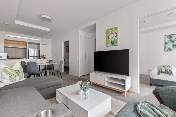 A tastefully furnished living area.
