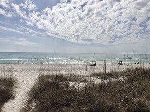 View of the gulf from our dune