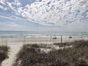 View of the gulf from our dune
