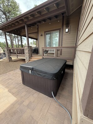 Outdoor hot tub