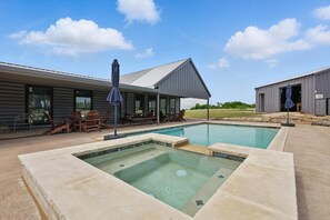 pool and hot tub