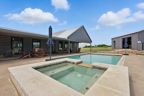 pool and hot tub