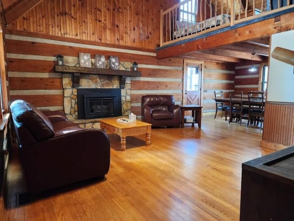 View from the front door of living room