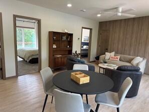 Upstairs common area for playing cards, relaxing or small group gathering