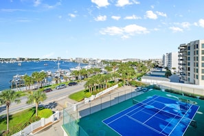 Incredible balcony view of Destin Harbor from Waterview Towers 503!