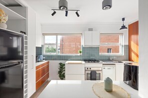 Kitchen (Oven and gas stovetop are out of order)