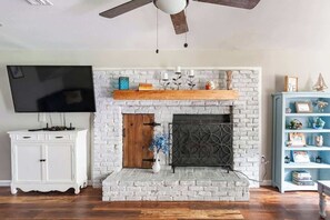 Restored Vintage Electric Fireplace.