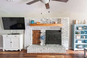 Restored Vintage Electric Fireplace.