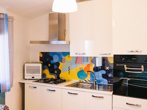 Kitchen, Interior Design, Major Appliance, Countertop, Kitchen Appliance, Kitchen Stove, Room, Paint, Stove, Gas Stove