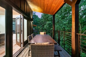 Enjoy an outdoor meal right off of your dining room