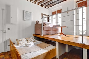 The sofa can be converted into a bed