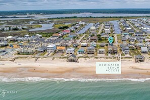 Public beach access is next door. Walk to the beach in one minute!