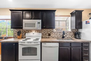 Prepare your favorite meals in the full kitchen