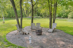 Enjoy a bonfire in the privacy of your own backyard