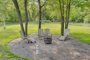 Enjoy a bonfire in the privacy of your own backyard