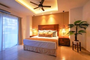 A luxe king bed