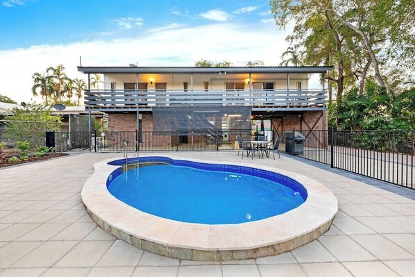 Cool down with a dip in the private pool on a balmy day, followed by a BBQ lunch on the patio.
