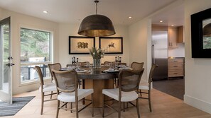 Dining area with outdoor patio access