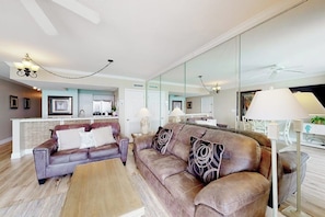PULL OUT COUCH IN LIVING ROOM