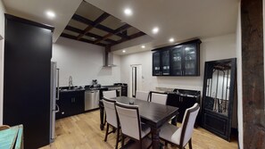 Spacious kitchen with plenty counter space and storage