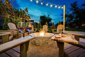 Enjoy s'mores and wine with the family!