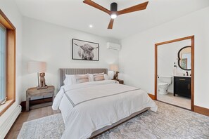 First floor king bed with private bath