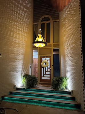 Main entry to home. Courtyard entry.