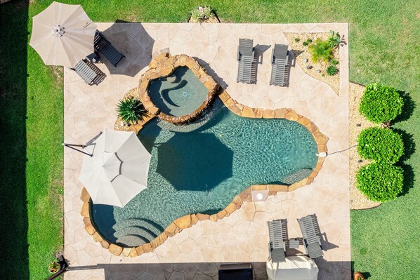 Sit back and relax in the pool!