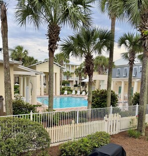 The community pool is located directly behind our home.