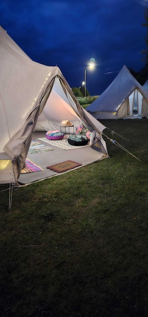 Bell tent exterior