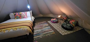 bell tent interior