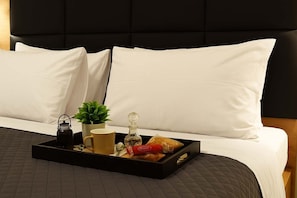 Stylish Bedroom Retreat – Modern decor and queen-size comfort for restful nights.

