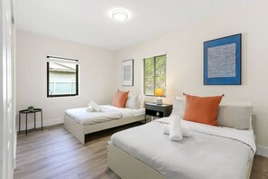 Bedroom complete with two queen size beds.
