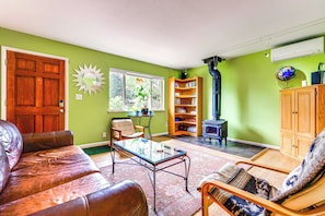 Living Room | Decorative Wood-Burning Stove