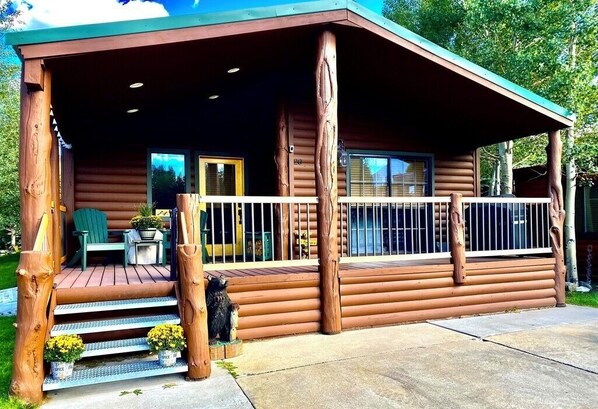 Exterior front patio