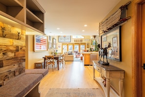 Thoughtfully decorated with rustic elegance throughout