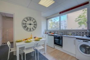 Kitchen and dining area